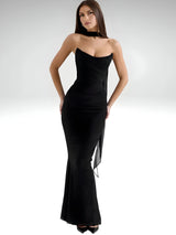 dresses : Jupe Longue Femme Maxi in Noir van Seroa