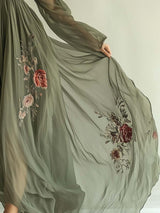 Maxi Dress : Robe Femme Trendy Chiffon Printed in van Seroa
