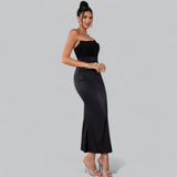 dresses : Robe Femme Élégante Satin in van Seroa