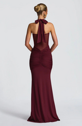 Maxi Dress : Robe Femme Sirène Moulante Hourglass Élégante Soirée Cérémonie in van Seroa