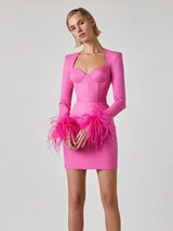dresses : Robe Femme Mini Structurée Luxe in van Seroa