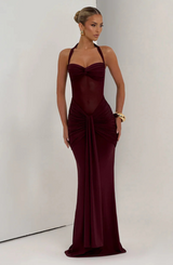 Maxi Dress : Robe Femme Sirène Moulante Hourglass Élégante Soirée Cérémonie in van Seroa