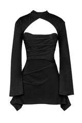 dresses : Robe de Soirée Femme Élégante à Manches Détaillées – Idéale Cocktail, Cérémonie & Mariage in van Seroa