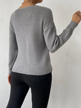 top blouses : Pull Femme Asymétrique Cache-cœur Maille in van Seroa