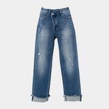 other : Jean Femme Taille Haute Denim Bleu in van Seroa