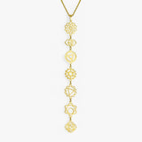 Jewelry : Collier 7 Chakra en Laine pour Femme, Bijou Énergétique pour l'Équilibre Spirituel in Or van Seroa