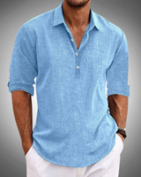 Shirt : Classic Cotton Shirt - Timeless Comfort in 100% Cotton in van Seroa