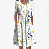 Dresses : Robe d'été Femme en Coton Léger Respirant S-XL - Plusieurs Couleurs in Blanc van Seroa
