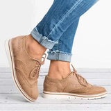 other : Chaussures Femme en Cuir Antidérapantes Confortables Idéales pour in Kaki van Seroa