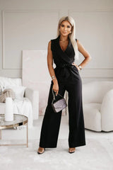 dresses : Combinaison Fluide Femme Élégante Ceinturée Large pour Soirée, - Qualite Premium, Confort Optimal in van Seroa