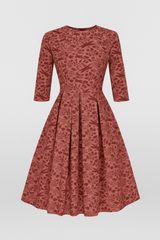 Dresses : Robe Femme Imprimé Floral Midi in Fushia van Seroa