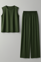 Outfit Sets : Tailleur Femme Noir Élégant avec Pantalon et Blouse pour Cérémonie - Coupe Parfaite in van Seroa