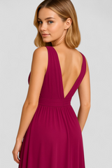 Dresses : Robe Élégante pour Femme en Soie Noire, Taglia M - Parfait pour Cérémonies et Fêtes in van Seroa