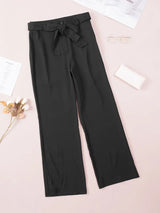 skirts : Pantalon Fluide Femme Jean Taille Haute Droit in van Seroa