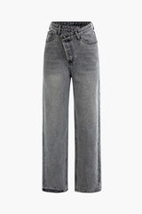 skirts : Jean Asymétrique Taille Haute Femme skirts 15/3/2025 in Gris van Seroa