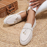 bags : Mocassins Femme en Cuir Véritable Noir Plats, Confortables & in Blanc van Seroa