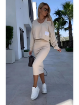 dresses : Robe Femme sans Manches in Beige van Seroa