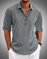 Shirt : Classic Cotton Shirt - Timeless Comfort in 100% Cotton in van Seroa