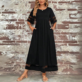 dresses : Robe Longue avec Manches en Tulle pour un Style Femme in van Seroa