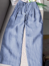 Trousers : Pantalon Fluide Femme Effortless Relaxed in van Seroa