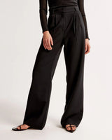 skirts : Pantalon Fluide Femme Jean Taille Haute in van Seroa