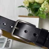 Belt : Sangle en Cuir de Bœuf Véritable Marron - Robuste et Durable pour Homme et Femme in van Seroa
