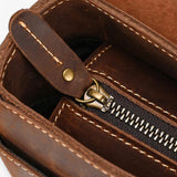 Sac pour ordinateur portable en cuir avec bandoulière Femme