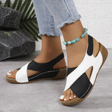 sandals : Sandales Compensées Femme Cuir Noir – Confort Premium & Soutien Voûte Plantaire in van Seroa