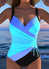 One-Piece Swimsuit : Maillot de Bain 1 Pièce Gainant Femme Luxe Wrap Coloré Maintien in van Seroa