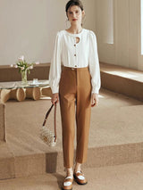 top blouses : Blouse Femme Élégant Boutonnée in van Seroa