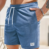 skirts : Short Femme Côtelé Velours Léger à Cordon - Confortable & Tendance in Bleu van Seroa