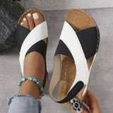 sandals : Sandales Compensées Femme Cuir Noir – Confort Premium & Soutien Voûte Plantaire in van Seroa