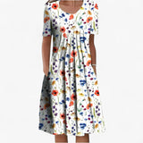 Dresses : Robe d'été Femme en Coton Léger Respirant S-XL - Plusieurs Couleurs in Rosso van Seroa