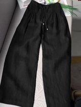 Trousers : Pantalon Fluide Femme Effortless Relaxed in van Seroa
