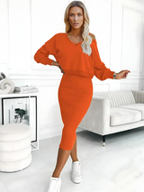dresses : Robe Femme sans Manches in Orange van Seroa
