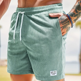 skirts : Short Femme Côtelé Velours Léger à Cordon - Confortable & Tendance in Vert clair van Seroa