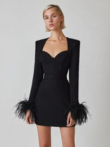dresses : Robe Femme Mini Structurée Luxe in van Seroa