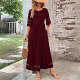 dresses : Robe Longue avec Manches en Tulle pour un Style Femme in Bourgogne van Seroa