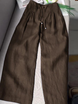 Trousers : Pantalon Fluide Femme Effortless Relaxed in van Seroa
