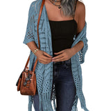 Cardigan : Cardigan Femme Cozy Summer Hollow-out in van Seroa