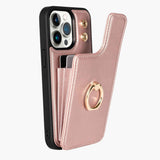 Phone Case : Coque iPhone 13 Pro Luxe - Protection Antichoc Cuir | Étui Magnétique Élégant Noir in Rose van Seroa