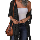 Cardigan : Cardigan Femme Cozy Summer Hollow-out in van Seroa