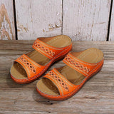 sandals : Sandales confort à enfiler avec soutien de voûte plantaire doux Femme in van Seroa