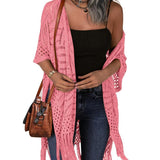 Cardigan : Cardigan Femme Cozy Summer Hollow-out in van Seroa