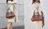bags : Sac en cuir - Marja Cuir femmes - Rouge in van Seroa