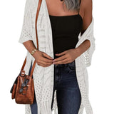 Cardigan : Cardigan Femme Cozy Summer Hollow-out in van Seroa