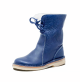 Mid-Calf Boots : Chic Women's Casual Leather Mid-Calf Boots for Everyday Style and in van Seroa