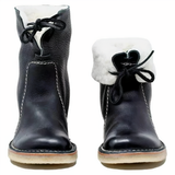 Mid-Calf Boots : Chic Women's Casual Leather Mid-Calf Boots for Everyday Style and in van Seroa