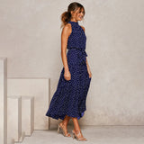 dresses : Robe Midi Fluide Femme Élégante - Parfaite pour l'Été, Cérémonie ou Soirée in van Seroa