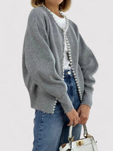 other : Cardigan Élégant en Maille Orné de Perles Femme in van Seroa